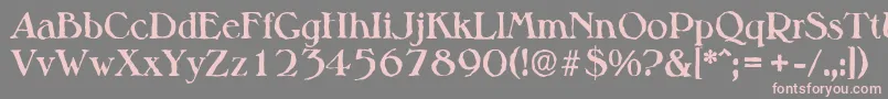 fuente MelbourneantiqueBold – Fuentes Rosadas Sobre Fondo Gris