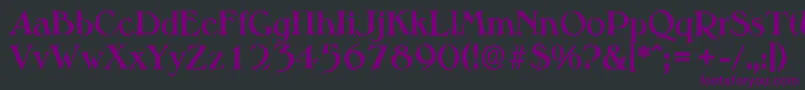 MelbourneantiqueBold Font – Purple Fonts on Black Background
