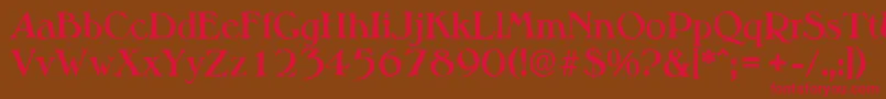 MelbourneantiqueBold Font – Red Fonts on Brown Background