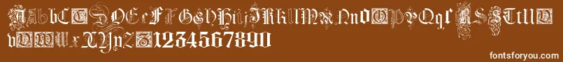 KidnappedAtGermanLandsFour Font – White Fonts on Brown Background