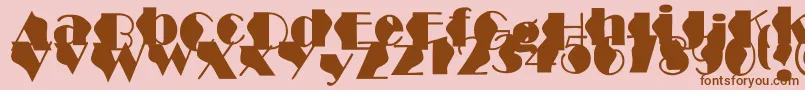 StructureWave Font – Brown Fonts on Pink Background