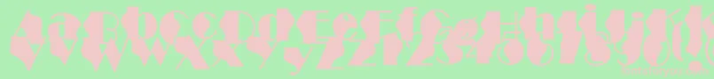 StructureWave-Schriftart – Rosa Schriften auf grünem Hintergrund