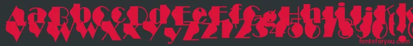 StructureWave Font – Red Fonts on Black Background