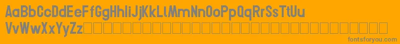 Weitere Informationen zur Conero-Schriftart Conero-Schriftart – Graue Schriften auf orangefarbenem Hintergrund