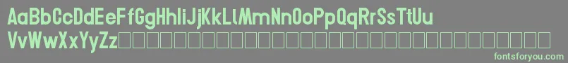 Czcionka Conero – zielone czcionki na szarym tle