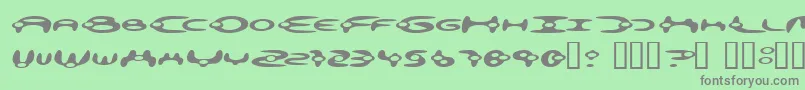 Alienati Font – Gray Fonts on Green Background