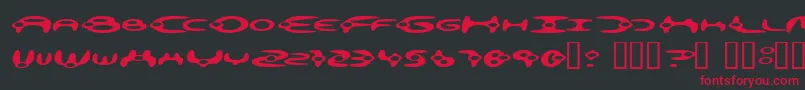 Alienati Font – Red Fonts on Black Background