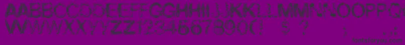 AutumnGifts Font – Black Fonts on Purple Background