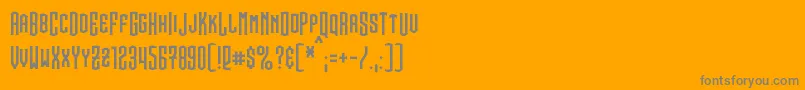 Steamwreck Font – Gray Fonts on Orange Background