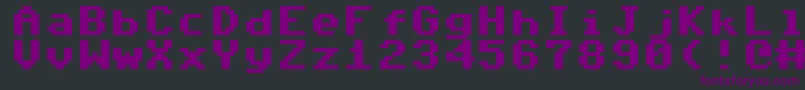 Adore64 Font – Purple Fonts on Black Background