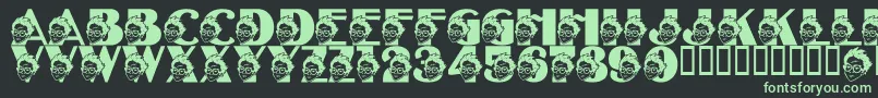LmsTheSorcerersFont Font – Green Fonts on Black Background