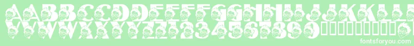 LmsTheSorcerersFont Font – White Fonts on Green Background