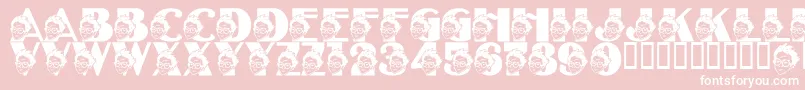 Police LmsTheSorcerersFont – polices blanches sur fond rose