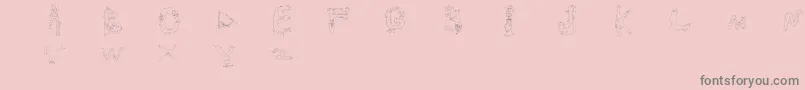 Weitere Informationen zur Monstros-Schriftart Monstros-Schriftart – Graue Schriften auf rosa Hintergrund