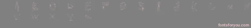 Monstros Font – Pink Fonts on Gray Background