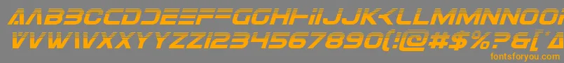 More about Eurofighterhalfital Font Eurofighterhalfital Font – Orange Fonts on Gray Background