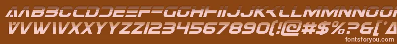 Eurofighterhalfital Font – Pink Fonts on Brown Background