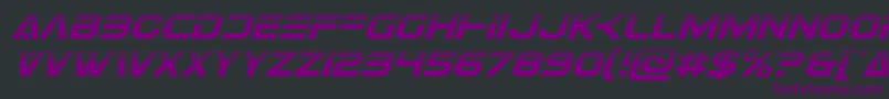 Eurofighterhalfital Font – Purple Fonts on Black Background