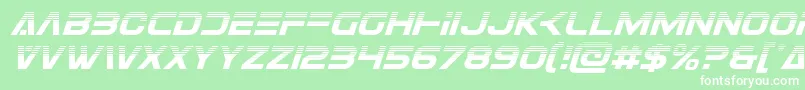 Eurofighterhalfital Font – White Fonts on Green Background