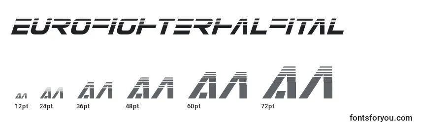 Eurofighterhalfital Font Sizes