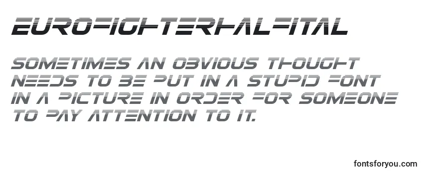 Eurofighterhalfital Font