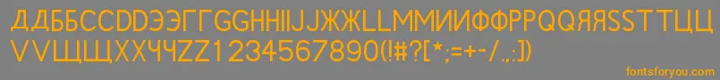Подробнее о шрифте RushinRegular Шрифт RushinRegular – оранжевые шрифты на сером фоне