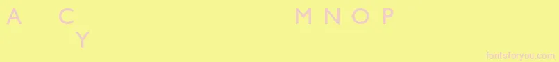Humanst521Bt Font – Pink Fonts on Yellow Background