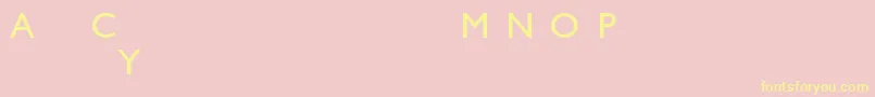 Humanst521Bt Font – Yellow Fonts on Pink Background