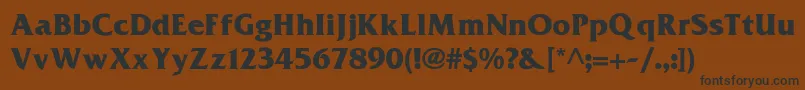 More about Frizquadrata ffy Font Frizquadrata ffy Font – Black Fonts on Brown Background