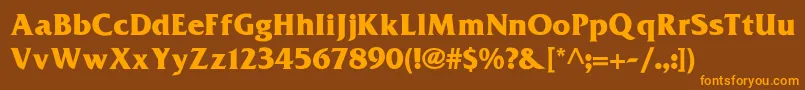 Подробнее о шрифте Frizquadrata ffy Шрифт Frizquadrata ffy – оранжевые шрифты на коричневом фоне