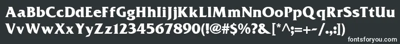 Frizquadrata ffy-Schriftart – Weiße Schriften