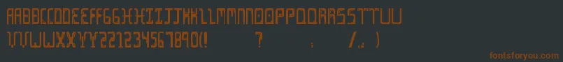 Cine Font – Brown Fonts on Black Background