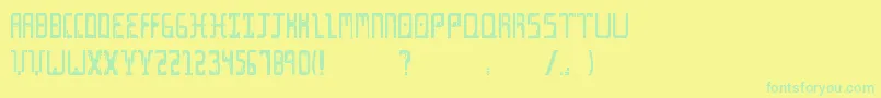 Lisätietoja Cine-fontista Cine-fontti – vihreät fontit keltaisella taustalla