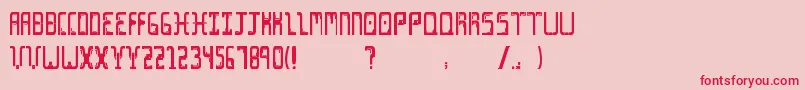 More about Cine Font Cine Font – Red Fonts on Pink Background