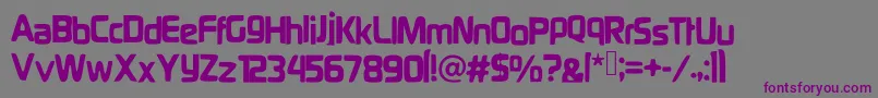 Шрифт Gammaray – фиолетовые шрифты на сером фоне