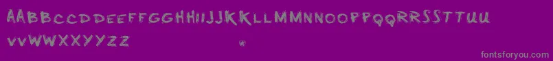 Minusフォントについての詳細 フォントMinus – 紫の背景に灰色の文字