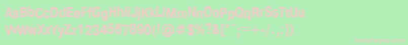 Ft83 Font – Pink Fonts on Green Background