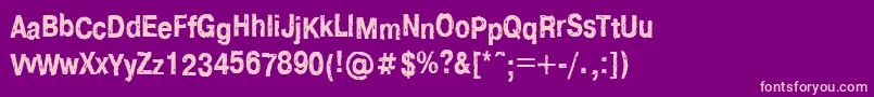 Ft83 Font – Pink Fonts on Purple Background