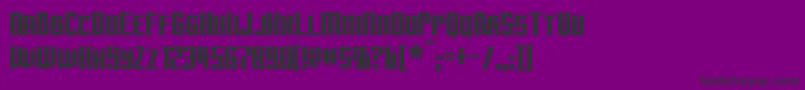 Subspace-fontti – mustat fontit violetilla taustalla