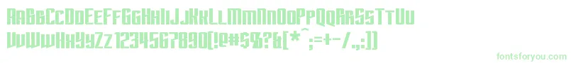 Subspace Font – Green Fonts on White Background