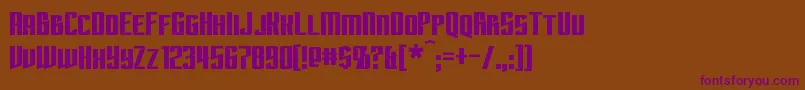 Шрифт Subspace – фиолетовые шрифты на коричневом фоне