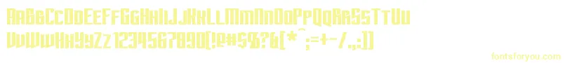Subspace Font – Yellow Fonts on White Background