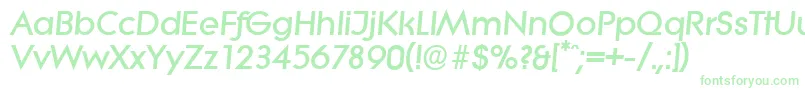 LiteraserialHeavyItalic Font – Green Fonts on White Background