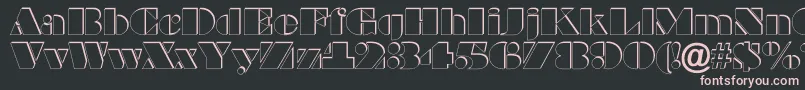 ABraggaotlsh Font – Pink Fonts on Black Background