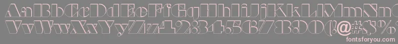 ABraggaotlsh Font – Pink Fonts on Gray Background