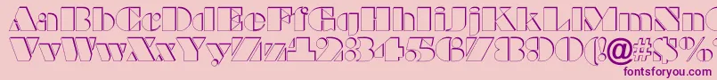 ABraggaotlsh Font – Purple Fonts on Pink Background