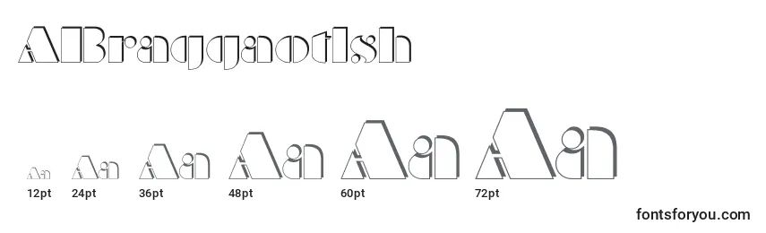 ABraggaotlsh Font Sizes