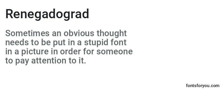 Renegadograd Font