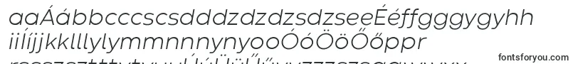 Шрифт CodecWarmLightItalicTrial – венгерские шрифты