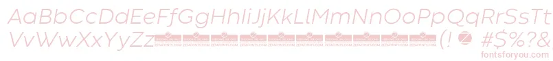 CodecWarmLightItalicTrial Font – Pink Fonts on White Background